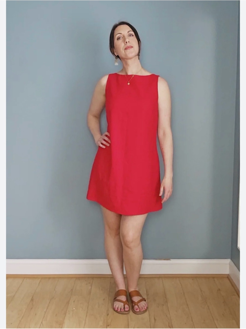 Perceptions Red Sleeveless Mini Dress